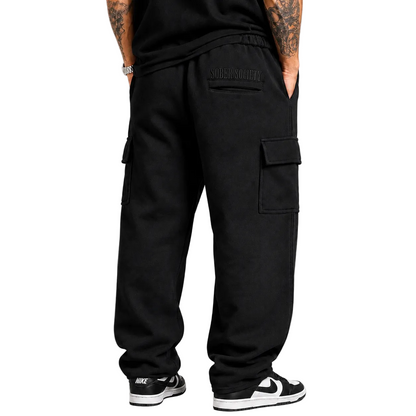 Straight Leg Cargo Sweatpants